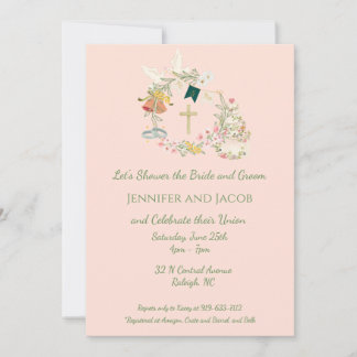 Invitation Wedding shower chrétienne, Fiançailles