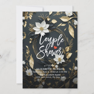 Invitation Wedding shower de douche à couple de courge or Flo