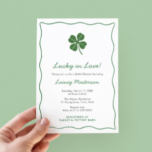 Invitation Wedding shower de Jour de la Saint Patrick moderne