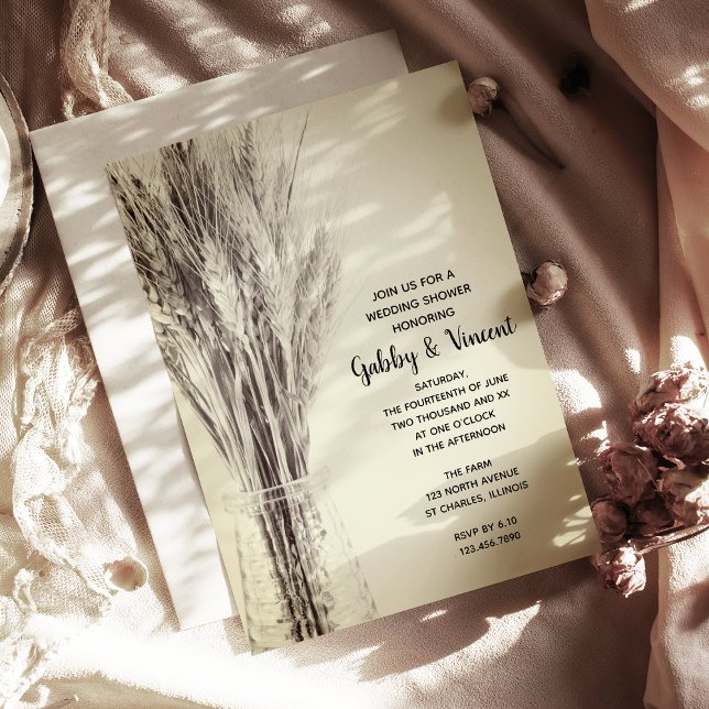 Invitation Wedding shower de la ferme à bouteille de lait d'o (Créateur téléchargé)