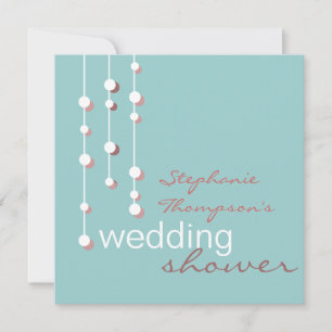 Invitation Wedding shower de mariée moderne