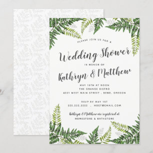 Invitation Wedding shower des Couples Tropicaux de la Ferme l