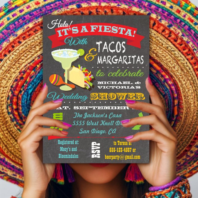 Invitation Wedding shower Tacos et Tequila (Créateur téléchargé)