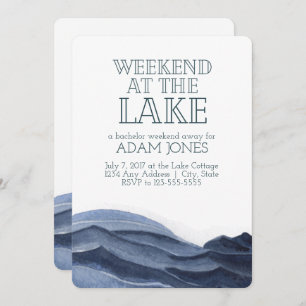 Invitation Week-end à la Lake Bachelor Party