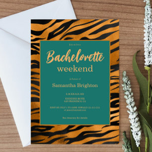 Invitation Week-end Abstrait moderne Bachelorette Week-end