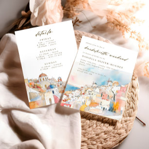 Invitation Week-end Bachelorette Destination Méditerranéenne