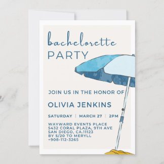 Invitation Week-end Beach Bachelorette Party