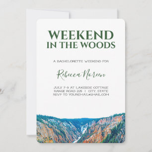 Invitation Week-end dans le Woods Bachelorette Party Invitati