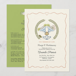Invitation Week-end de célibataire Margs & Matrimony d'été