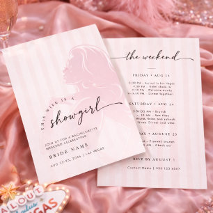 Invitation Week-end de célibataire pour une femme qui est une