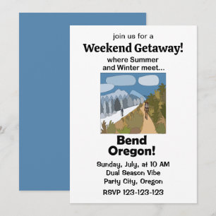 Invitation Week-end de détente à Bend Oregon, ambiance double