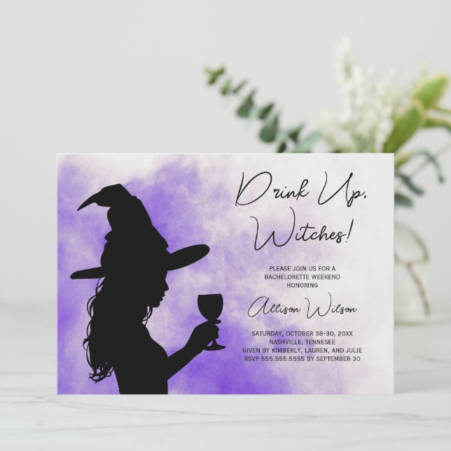 Invitation Week-end de la fête de la Bachelorette de Hallowee (Debout devant)
