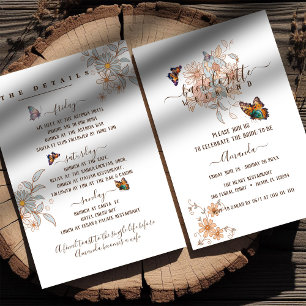 Invitation Week-end de l'enterrement de vie de jeune fille Pa