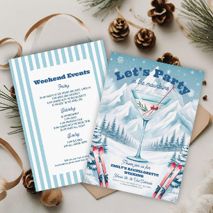 Invitation Week-end de ski d'hiver