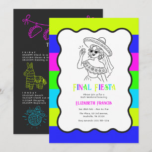 Invitation Week-end d'enterrement de vie de jeune fille Elect