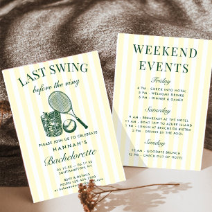 Invitation Week-end d'enterrement de vie de jeune fille rétro