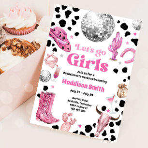 Invitation Week-end d'enterrement de vie de jeune fille Space