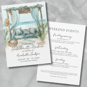 Invitation Week-end entre filles Soirée de Bachelorette sur l