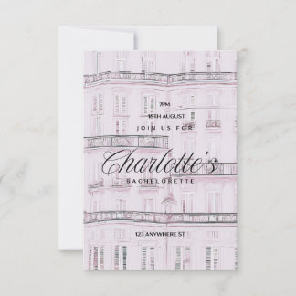 Invitation Weekend a Paris Bachelorette