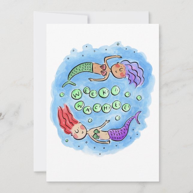 Invitation Weeki Wachee (Devant)