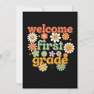 INVITATION WELCOME FIRST GRADE  FIRST DAY OF SCHOOL BACK