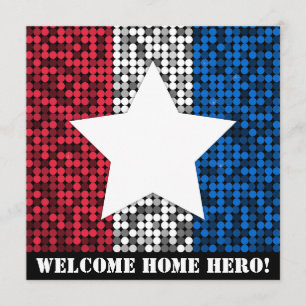 Invitation "Welcome Home Hero"