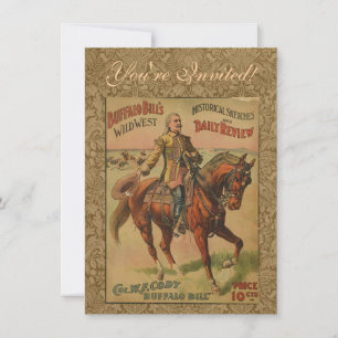 Invitation Western Buffalo Bill Wild West