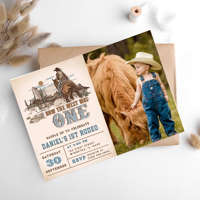 Invitation Western Comment l'Occident a été un 1er anniversai (Créateur téléchargé)