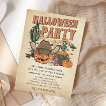 Western Cowboy Citrouille Halloween Party