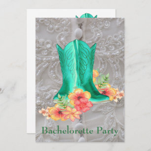 Invitation Western Mariage Bachelorette Party Custom