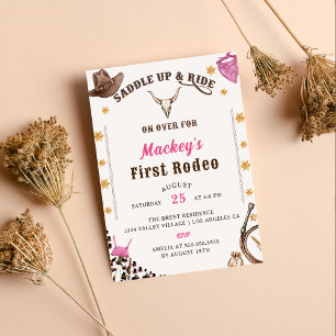 Invitation Western Premier anniversaire Rodeo
