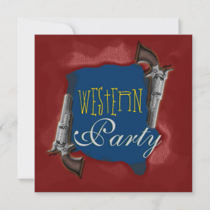 Invitation Western rodéo