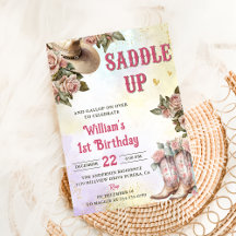 Western Rustic Floral fête d'anniversaire
