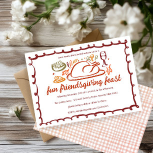 Invitation Whimsgiving Friendsgiving Dîner sur mesure