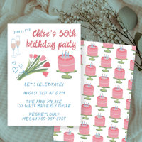 Whimsical 30th Birthday Party Girlie Cute Custom