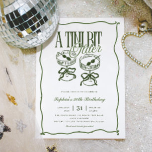 Invitation Whimsical A Tini Bit Ancien Martini Olive