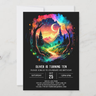 Invitation Whimsical Adventure Await Cottagecore Anniversaire