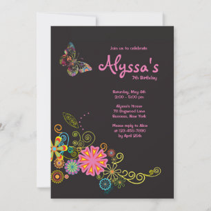 Invitation Whimsical Butterfly