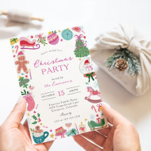 Whimsical Doodles Christmas Party