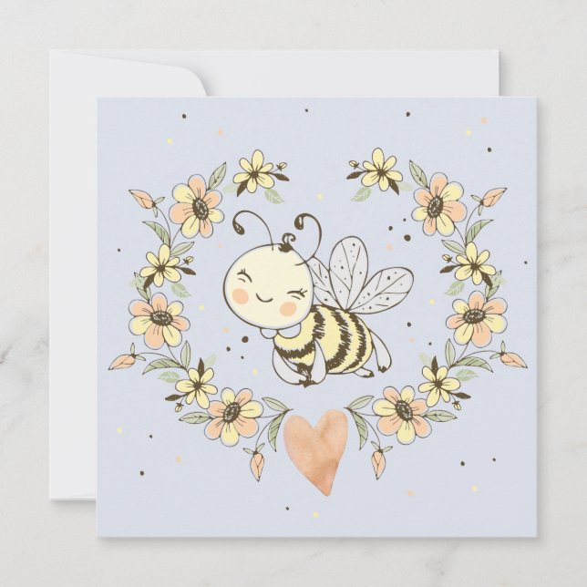 Invitation Whimsical Maman To Be Boy Baby shower (Devant)
