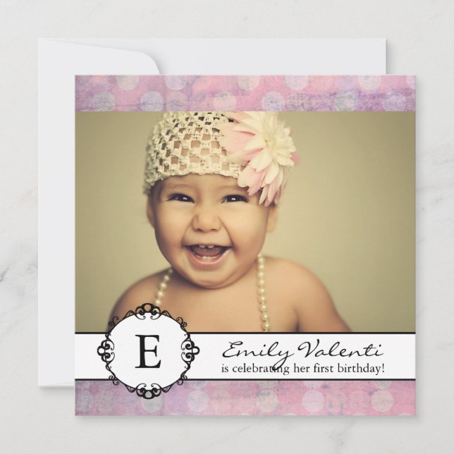 Invitation Whimsical & moderne Anniversaire (Devant)