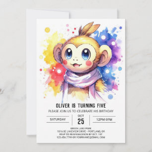 Invitation Whimsical Online Singe Anniversaire