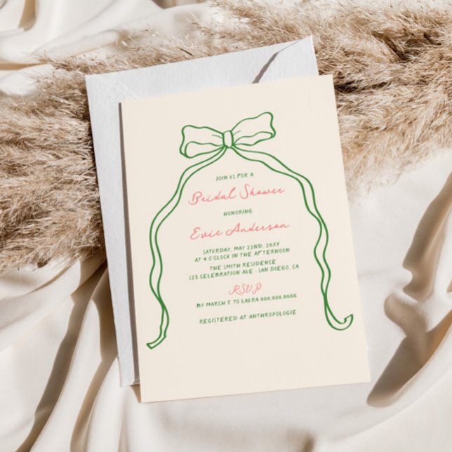Invitation Whimsical Quirky manuscrit Fête des mariées de la  (Créateur téléchargé)