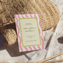 Whimsical Rose & Green Wedding Enregistrer la date
