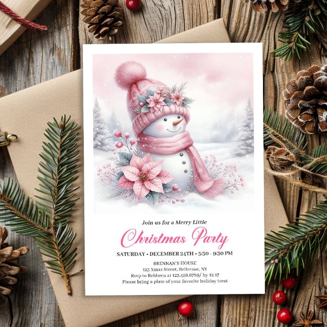 Invitation Whimsical Snowy Forest Kids Digital Download Xmas (Whimsical Snowy Forest Kids Digital Download Christmas Invitation

)