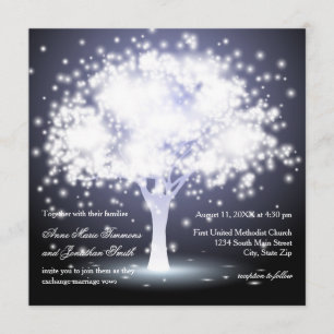 Invitation Whimsical Tree Lights - Wedding Invite