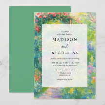 Whimsical Watercolor Garden Themed Wedding