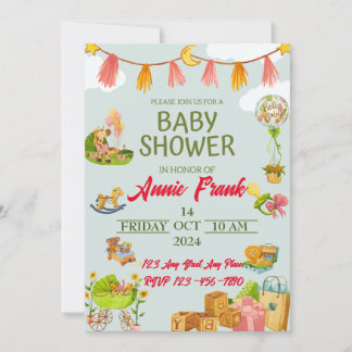 Invitation Whimsical Wonderland accueille : Rejoignez le Baby