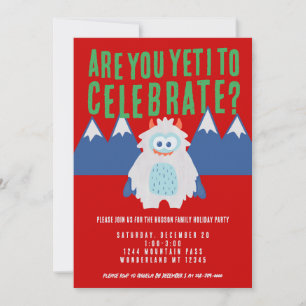 Invitation Whimsical Yeti Fête