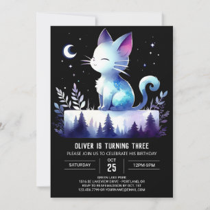 Invitation Whimy Enchanted Chat Anniversaire